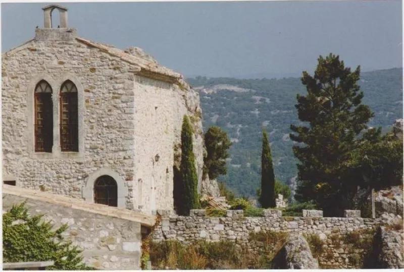 Ancienne Chapelle Du 12E Siecle Restauree En Maison De Caractere Sur Falaise Aigueze Ngoại thất bức ảnh